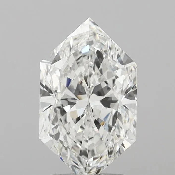 2.55ct Hexagonal Lab Grown Diamond (Colour E, Clarity VVS2, IGI Certified)