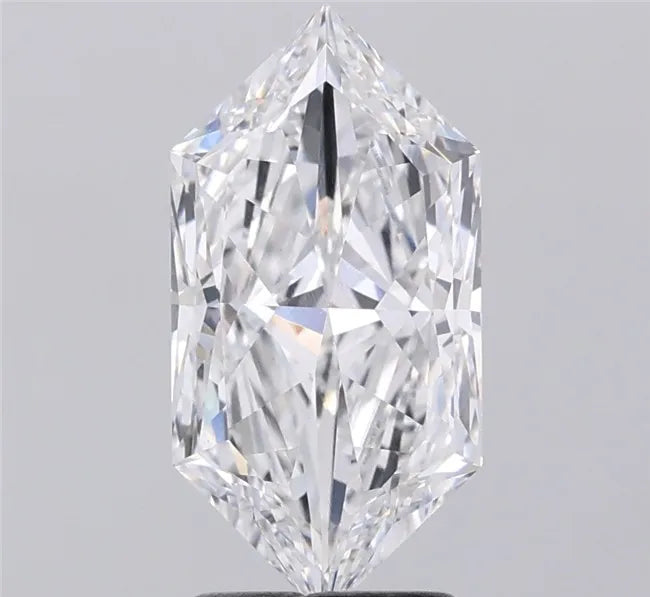 2.55ct Hexagonal Lab Grown Diamond (Colour E, Clarity VVS2, IGI Certified)