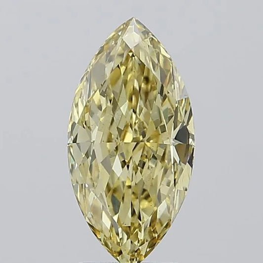2.55ct Marquise Lab Grown Diamond (Colour Fancy Yellow, Clarity VS2, IGI Certified)