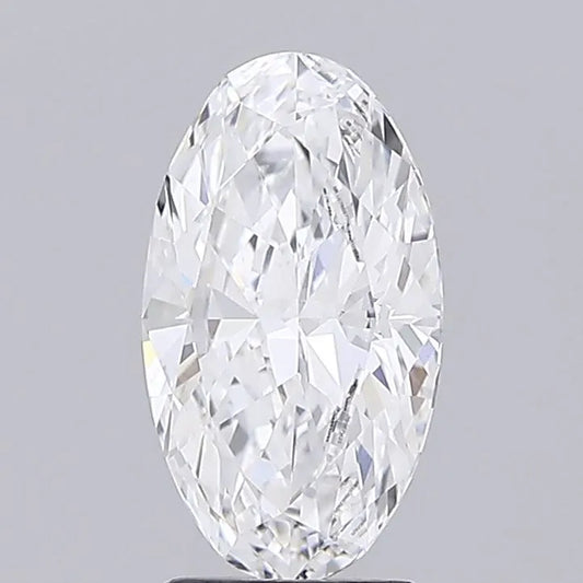 2.55ct Oval Lab Grown Diamond (Colour D, Clarity VVS2, IGI Certified)