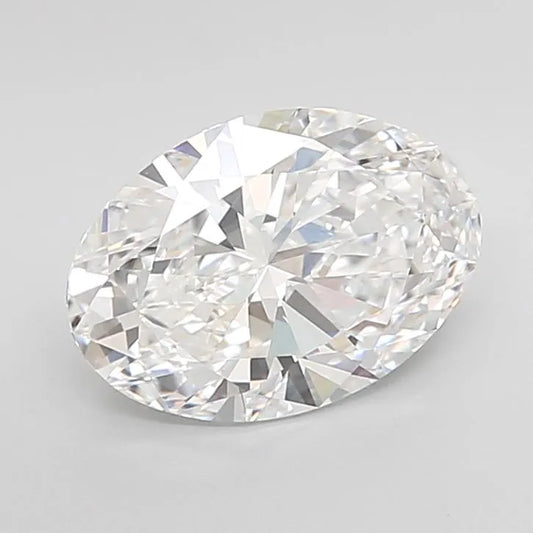 2.55ct Oval Lab Grown Diamond (Colour E, Clarity VVS2, IGI Certified)