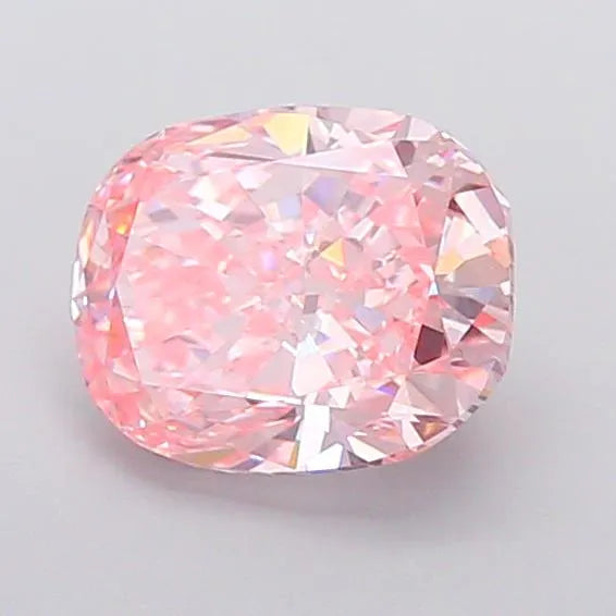 2.56ct Cushion modified Lab Grown Diamond (Colour Fancy Vivid Pink, Clarity VVS2, IGI Certified)