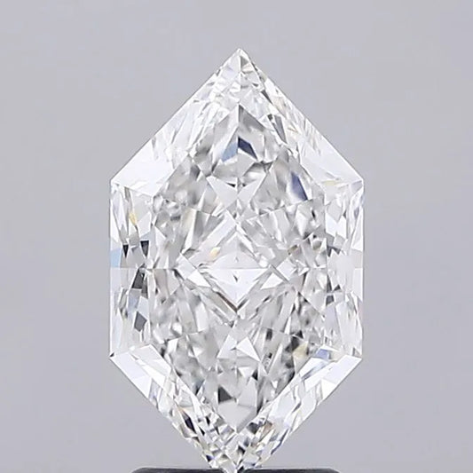 2.56ct Hexagonal Lab Grown Diamond (Colour D, Clarity VVS2, IGI Certified)