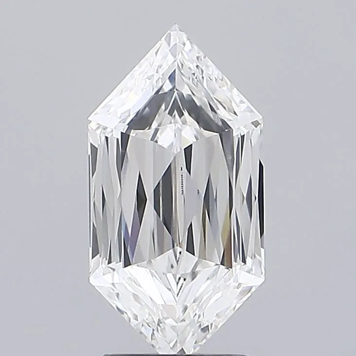 2.56ct Hexagonal Lab Grown Diamond (Colour E, Clarity VVS2, IGI Certified)