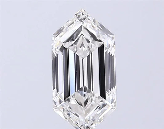 2.56ct Hexagonal Lab Grown Diamond (Colour G, Clarity VVS2, IGI Certified)