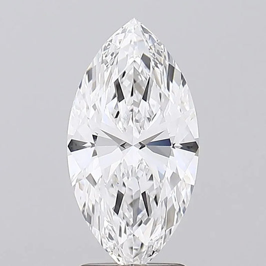 2.56ct Marquise Lab Grown Diamond (Colour D, Clarity FL, Cut EX, IGI Certified)