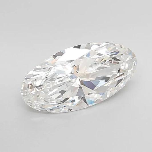 2.56ct Oval Lab Grown Diamond (Colour E, Clarity VVS2, IGI Certified)
