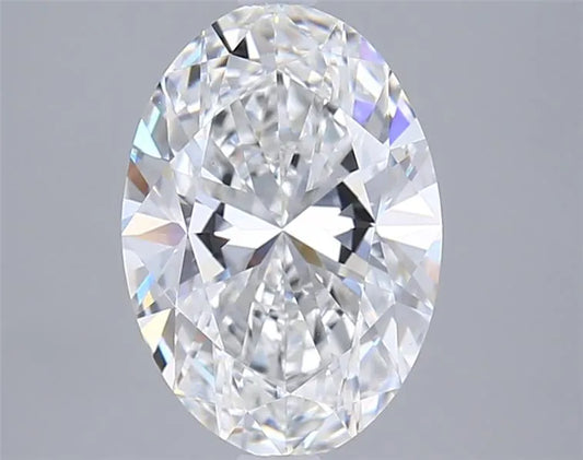 2.56ct Oval Lab Grown Diamond (Colour F, Clarity VVS2, IGI Certified)