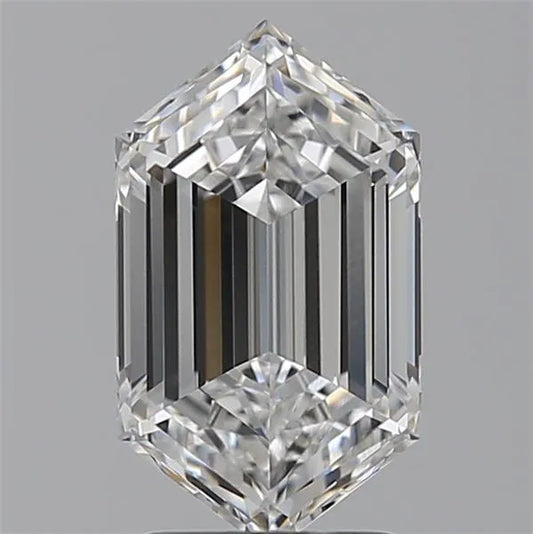 2.57ct Hexagonal Lab Grown Diamond (Colour E, Clarity VVS1, IGI Certified)