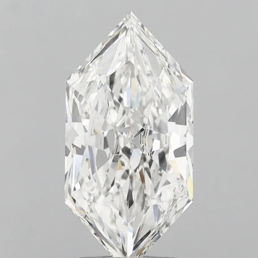 2.57ct Hexagonal Lab Grown Diamond (Colour E, Clarity VVS2, IGI Certified)