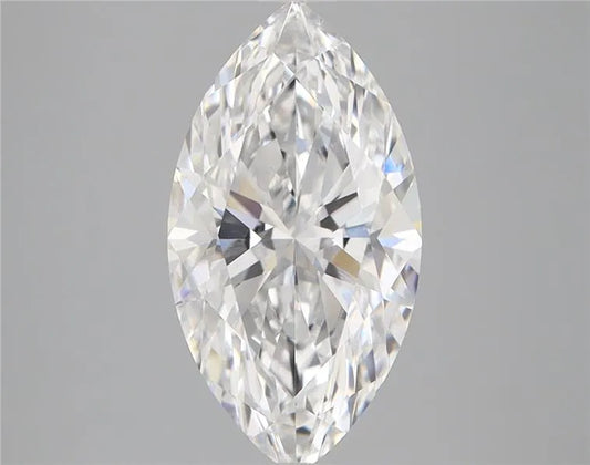 2.57ct Marquise Lab Grown Diamond (Colour D, Clarity VVS2, IGI Certified)