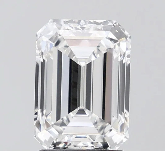 2.58ct Emerald Lab Grown Diamond (Colour E, Clarity VVS2, IGI Certified)