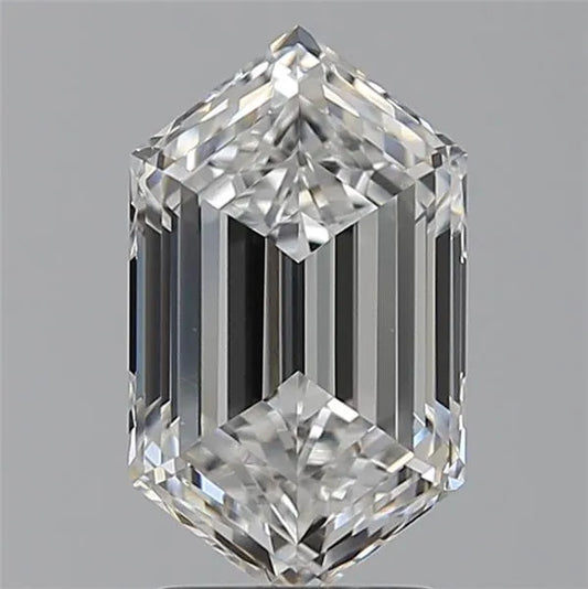 2.58ct Hexagonal Lab Grown Diamond (Colour E, Clarity IF, IGI Certified)