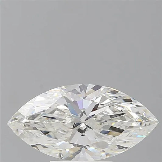 2.58ct Marquise Lab Grown Diamond (Colour G, Clarity VVS2, IGI Certified)