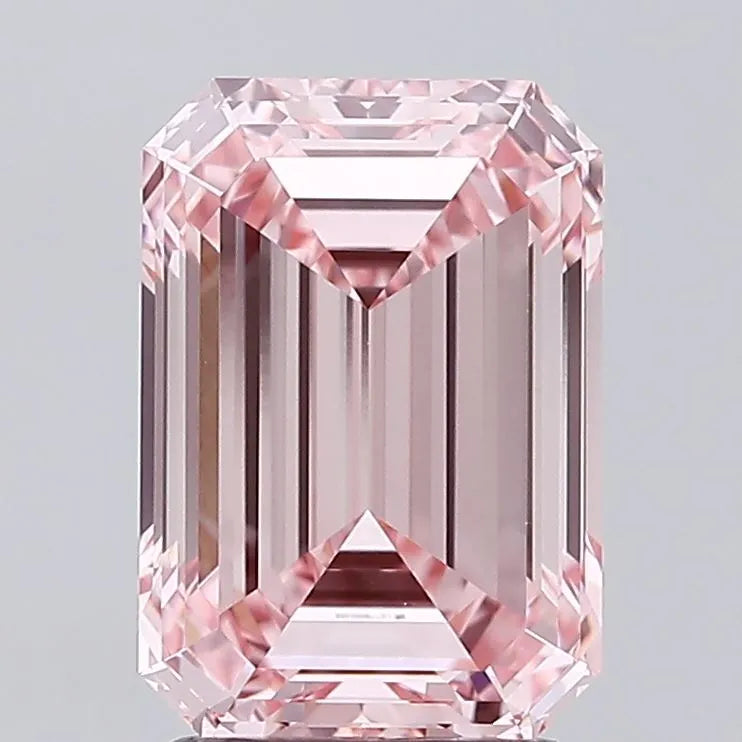 2.59ct Emerald Lab Grown Diamond (Colour Fancy Intense Pink, Clarity VVS2, IGI Certified)