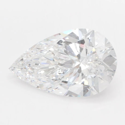 2.60ct Pear Lab Grown Diamond (Colour D, Clarity VVS2, IGI Certified)