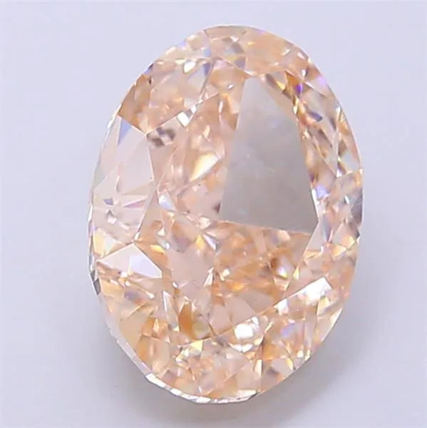 2.61ct Oval Lab Grown Diamond (Colour Fancy Light Brown, Clarity VS1, IGI Certified)