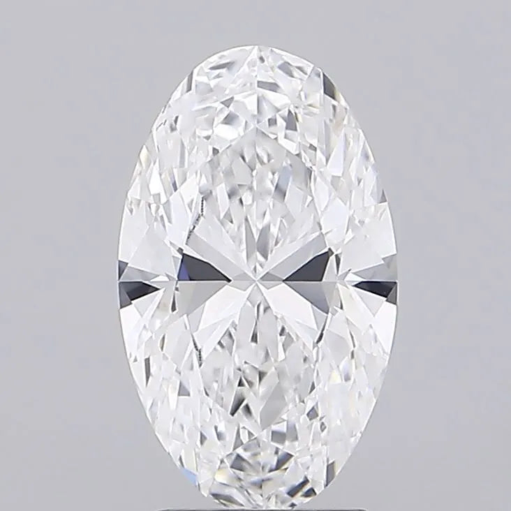 2.63ct Oval Lab Grown Diamond (Colour D, Clarity VVS2, IGI Certified)