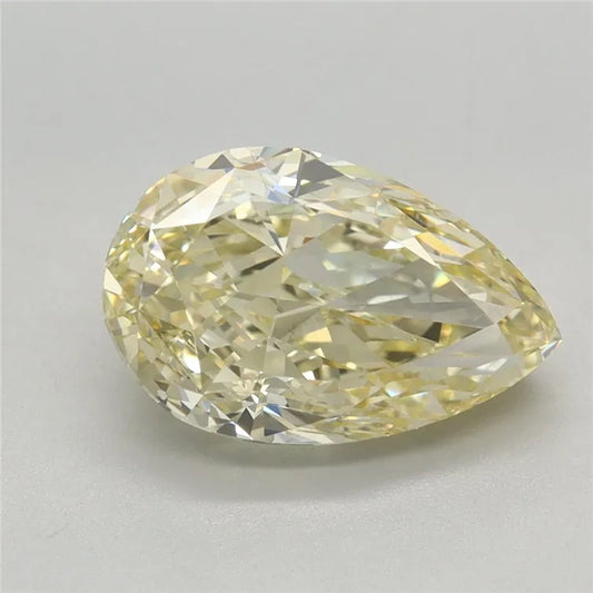 2.64ct Pear Lab Grown Diamond (Colour Fancy Light Yellow, Clarity VS1, IGI Certified)