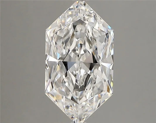 2.65ct Hexagonal Lab Grown Diamond (Colour E, Clarity VS1, IGI Certified)