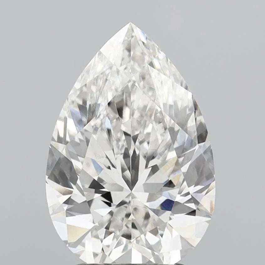 2.65ct Pear Lab Grown Diamond (Colour G, Clarity VVS2, IGI Certified)
