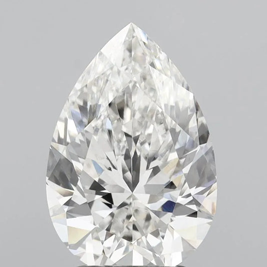 2.65ct Pear Lab Grown Diamond (Colour G, Clarity VVS2, IGI Certified)