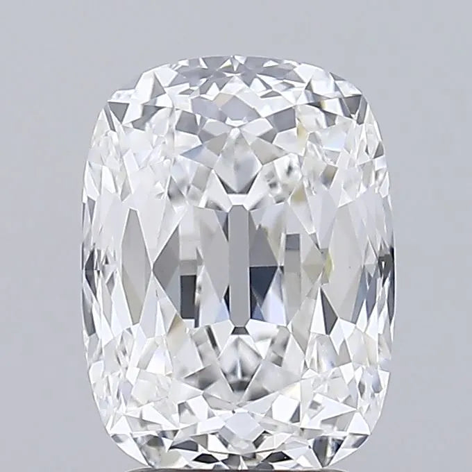 2.66ct Cushion european cut Lab Grown Diamond (Colour E, Clarity VVS2, IGI Certified)