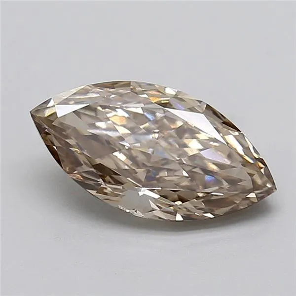 2.67ct Marquise Lab Grown Diamond (Colour Fancy Brown, Clarity VVS2, IGI Certified)