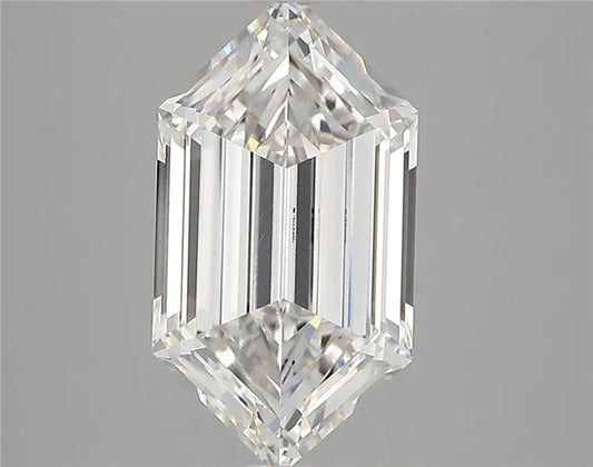 2.68ct Hexagonal Lab Grown Diamond (Colour F, Clarity VVS2, IGI Certified)