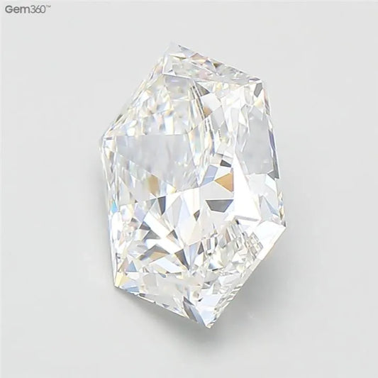 2.71ct Hexagonal Lab Grown Diamond (Colour E, Clarity VVS2, IGI Certified)