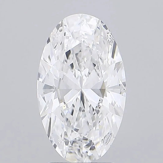 2.71ct Oval Lab Grown Diamond (Colour D, Clarity VVS1, IGI Certified)