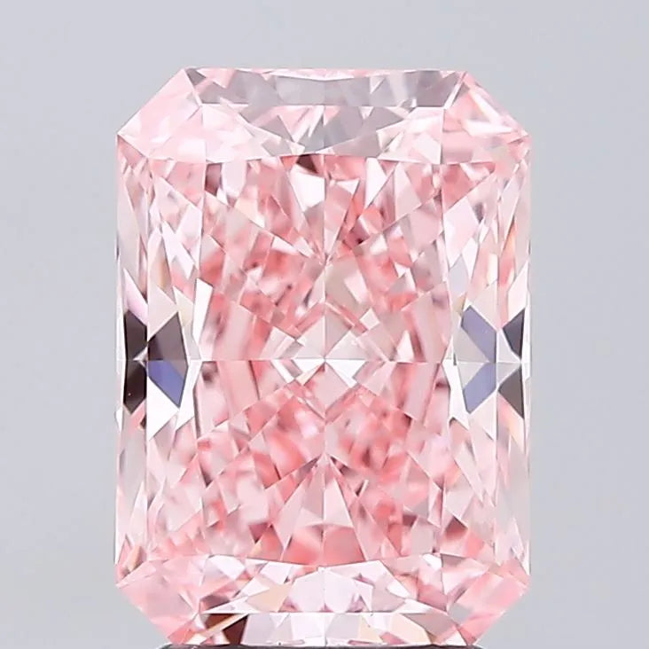 2.72ct Radiant Lab Grown Diamond (Colour Fancy Vivid Pink, Clarity VVS2, IGI Certified)