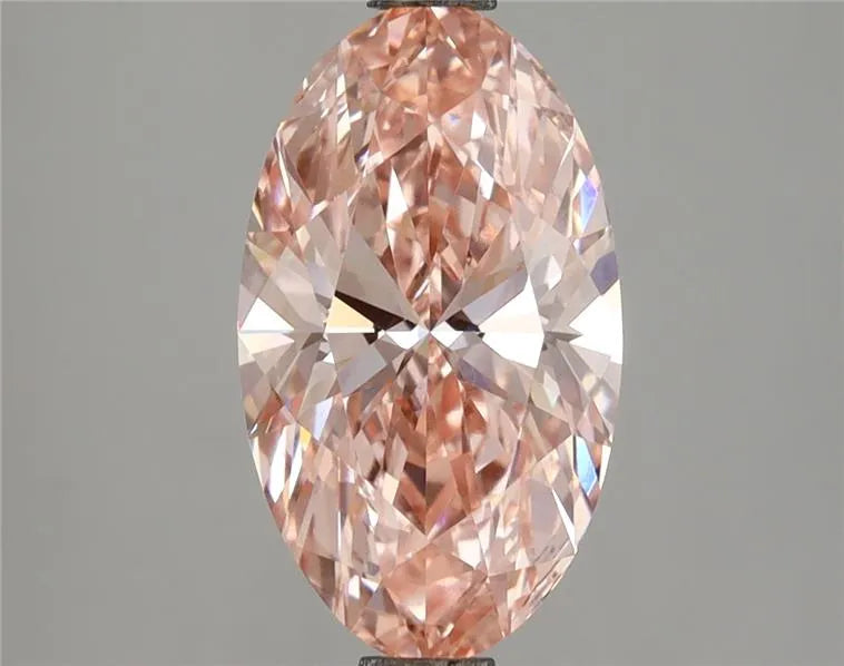2.73ct Oval Lab Grown Diamond (Colour Fancy Vivid Pink, Clarity VVS2, IGI Certified)