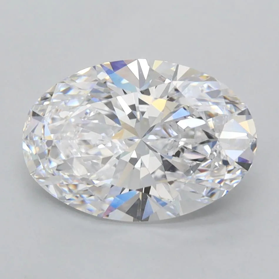 2.74ct Oval Lab Grown Diamond (Colour D, Clarity FL, IGI Certified)