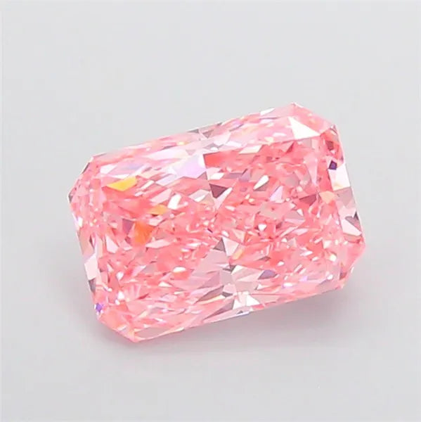 2.76ct Radiant Lab Grown Diamond (Colour Fancy Vivid Pink, Clarity VVS1, IGI Certified)