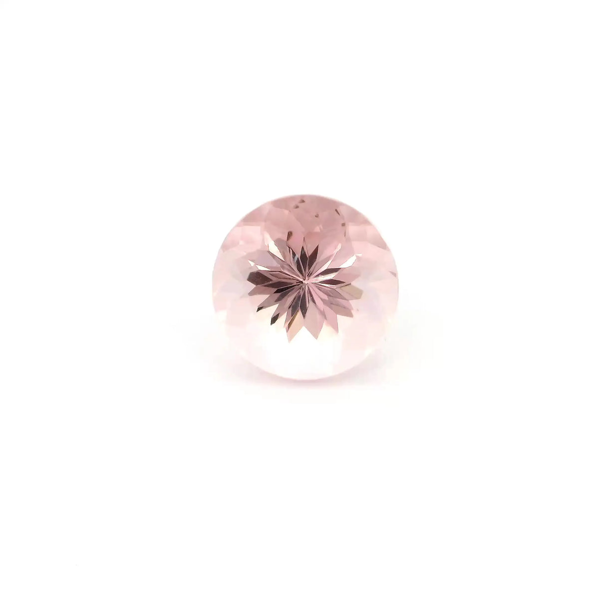 2.76ct Round Natural Morganite (Colour Pink, Clarity Eye Clean, Cut Faceted)