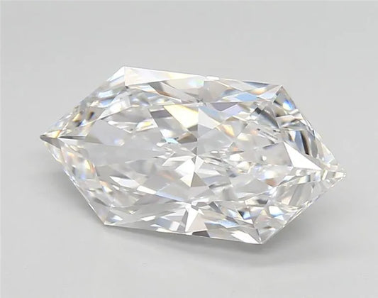 2.77ct Hexagonal Lab Grown Diamond (Colour E, Clarity VVS1, IGI Certified)