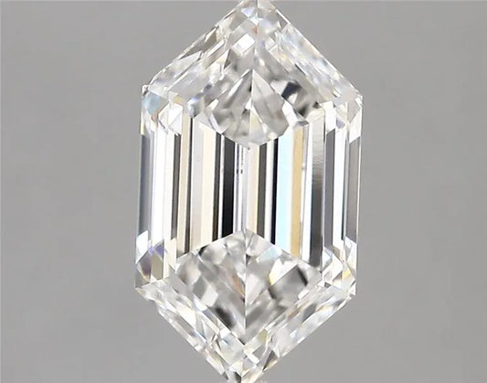 2.77ct Hexagonal Lab Grown Diamond (Colour E, Clarity VVS2, IGI Certified)