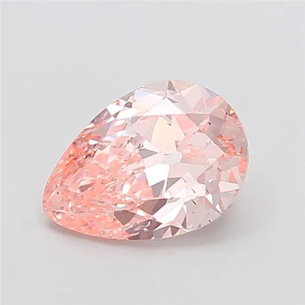 2.77ct Pear Lab Grown Diamond (Colour Fancy Vivid Pink, Clarity SI1, IGI Certified)