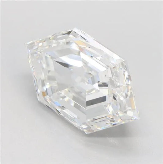 2.79ct Hexagonal Lab Grown Diamond (Colour E, Clarity VVS2, GIA Certified)