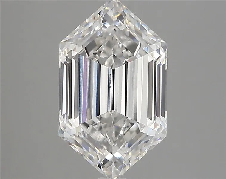 2.79ct Hexagonal Lab Grown Diamond (Colour E, Clarity VVS2, IGI Certified)