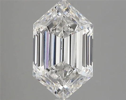 2.79ct Hexagonal Lab Grown Diamond (Colour E, Clarity VVS2, IGI Certified)