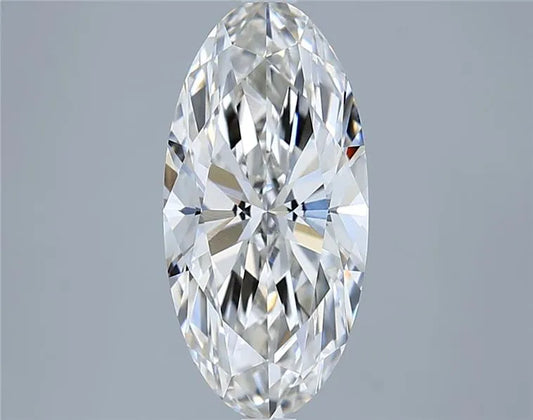 2.80ct Oval Lab Grown Diamond (Colour F, Clarity VVS2, IGI Certified)