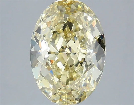 2.81ct Oval Lab Grown Diamond (Colour Fancy Light Yellow, Clarity VVS2, IGI Certified)