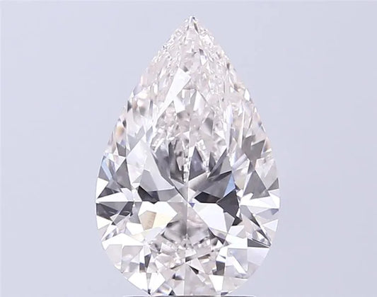 2.81ct Pear Lab Grown Diamond (Colour G, Clarity VVS2, IGI Certified)