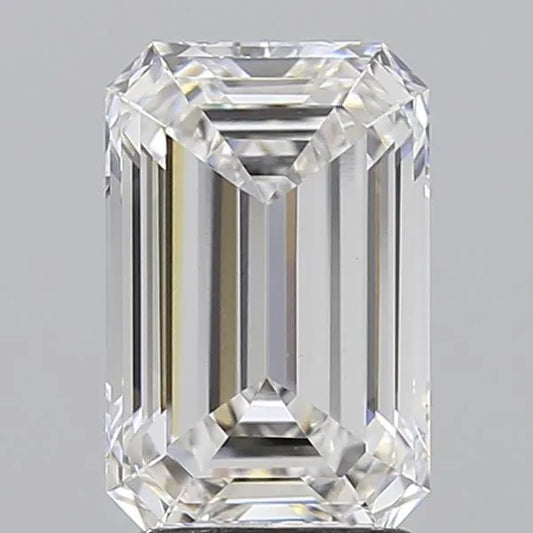2.82ct Emerald Lab Grown Diamond (Colour F, Clarity VVS2, IGI Certified)