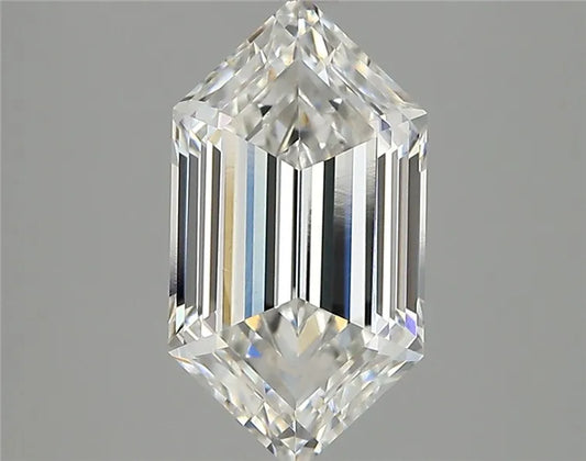 2.82ct Hexagonal Lab Grown Diamond (Colour E, Clarity VVS2, IGI Certified)
