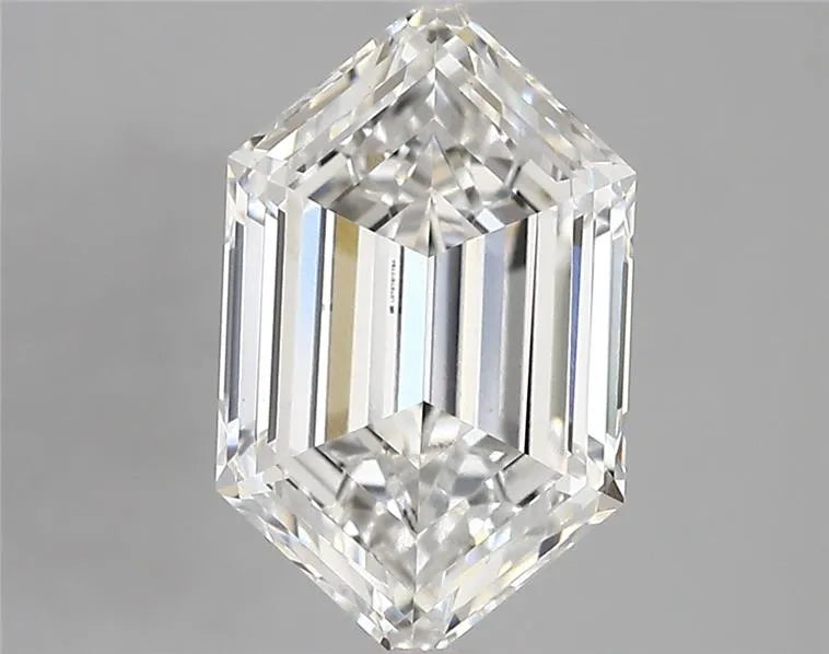 2.83ct Hexagonal Lab Grown Diamond (Colour E, Clarity VVS2, IGI Certified)