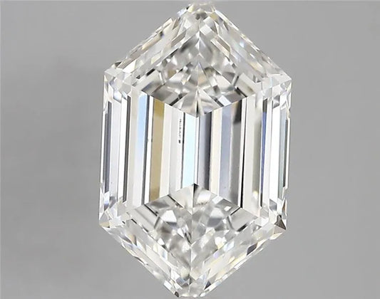 2.83ct Hexagonal Lab Grown Diamond (Colour E, Clarity VVS2, IGI Certified)
