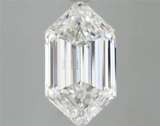 2.83ct Hexagonal Lab Grown Diamond (Colour E, Clarity VVS2, IGI Certified)
